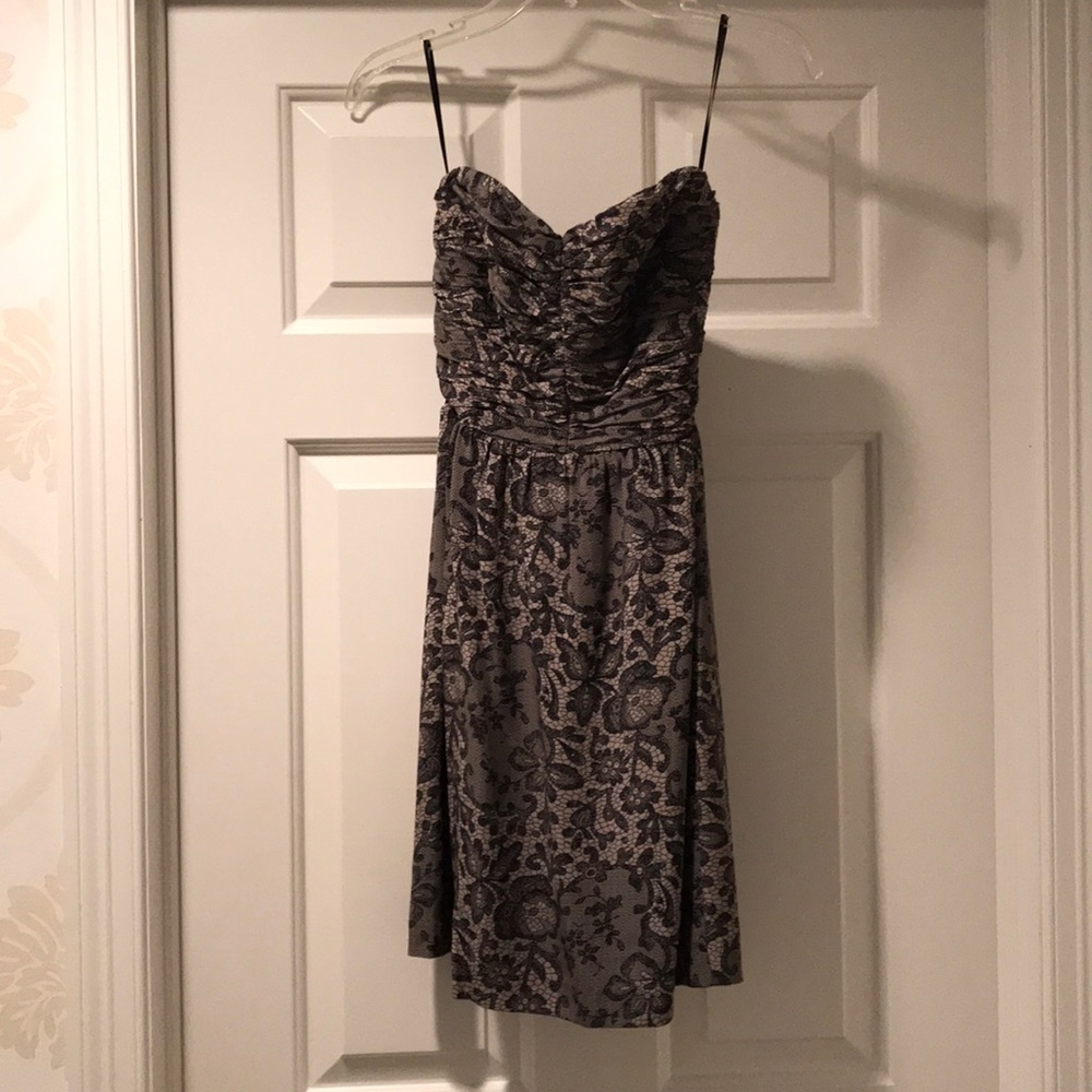 NWT Rebecca Taylor Black Strapless Dress